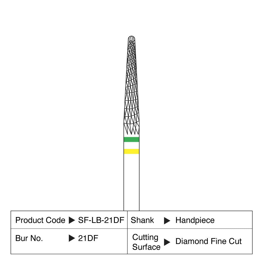 Shofu Lab Carbide Bur HP #21DF 1/Case