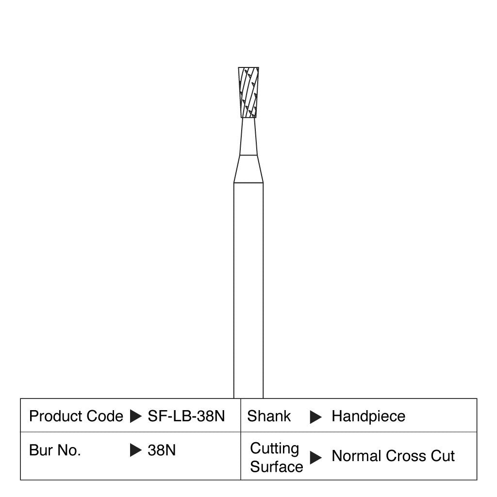 Shofu Lab Carbide Bur HP #38N 1/Case