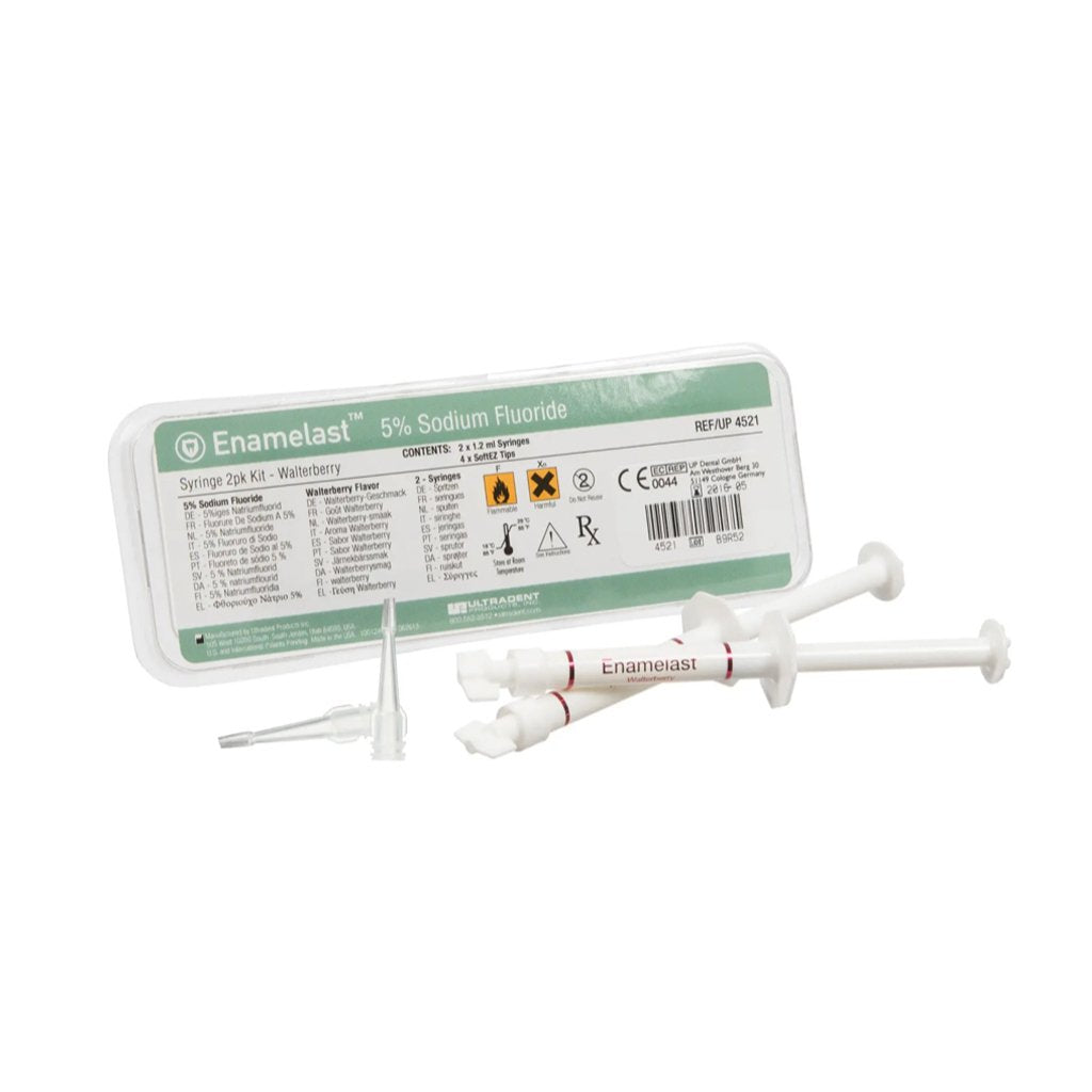 [HKIDEAS]Ultradent Enamelast™ Fluoride Varnish Walterberry Syringe Kit 2/Pack