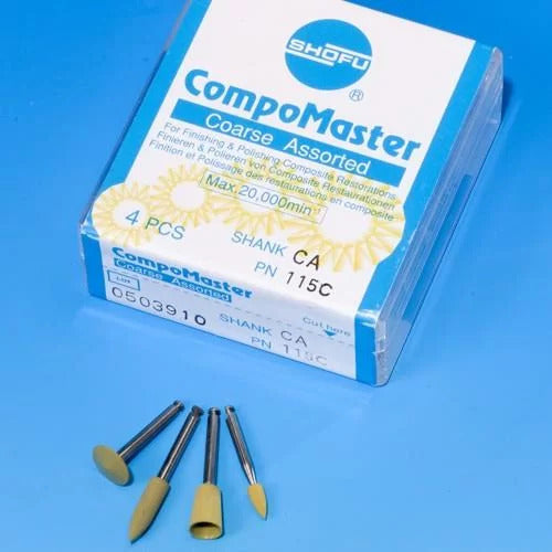 [HKIDEAS]Shofu Compomaster Coarse Assorted CA #115C 4/Box